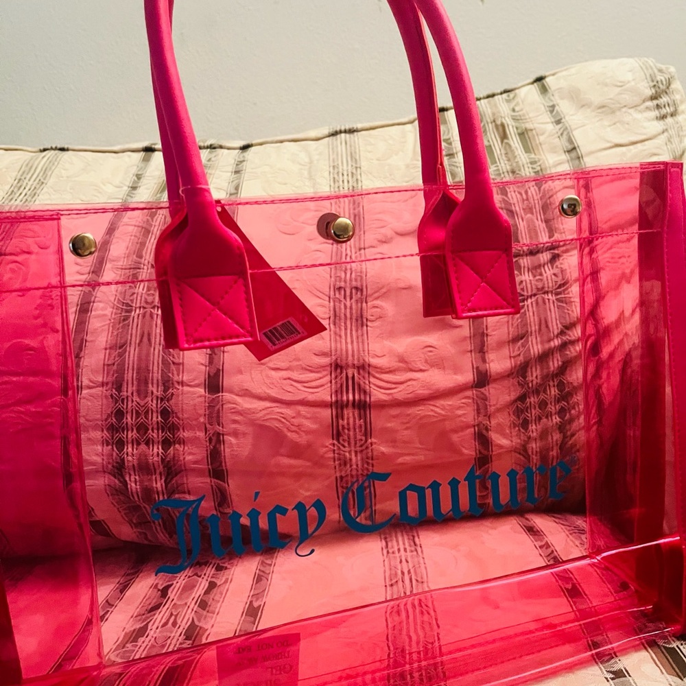 Juicy couture bag clear tote/ beach bag - Picture 4 of 5